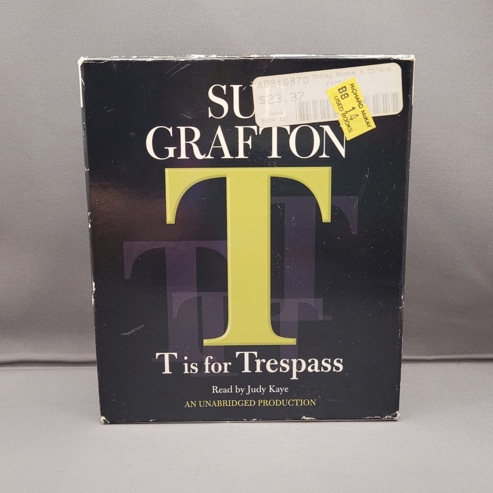 T is for Trespass (Audiobook CD, 2007) Sue Grafton